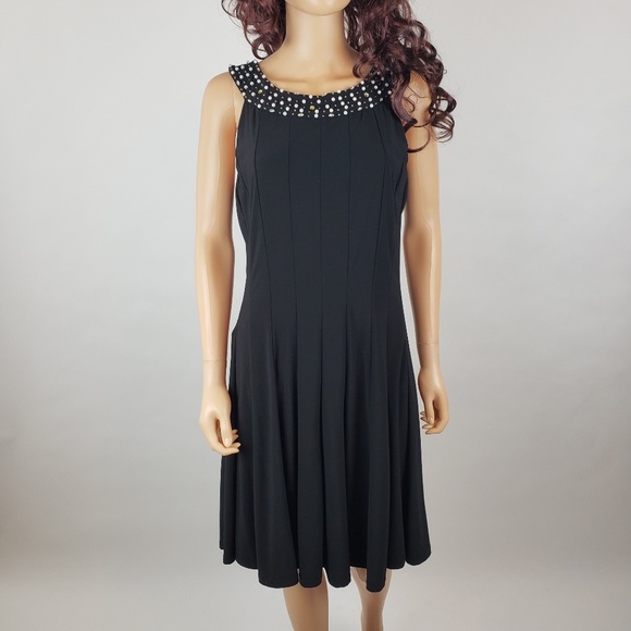 dressbarn calvin klein black dress